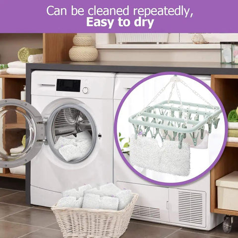 Six Pack Replacement Steam Mop Pads for Shark Steam Pocket Mops compatible with S3500 series in laundry setting
