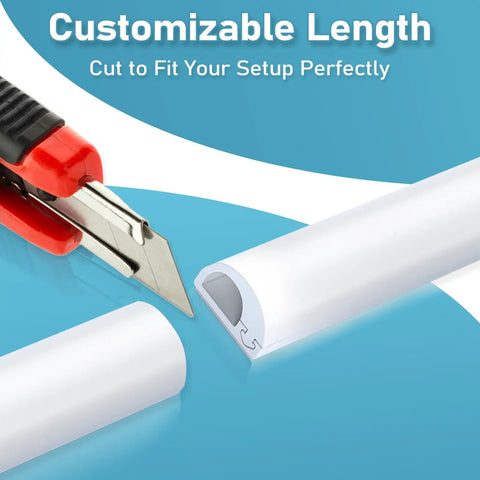 78 Inch Self Adhesive Silicone Cord Cover For Walls Flexible Cable Concealer Raceway Kit Smoothly Hides Pesky Cables, cut to fit.
