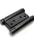 Black 4 Pack Double Action Spring Hinges Self Closing For Saloon Cafe Pub Swing Doors 201 Stainless Steel Durable Hinges