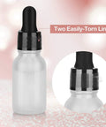 Bulk 500 Clear Shrink Bands For Bottles And Jars, No Fuss Easy Heat Seal, Tamper Evident Protection, Fits Essential Oil Bottles, Dropper Bottles, And Test Tubes, 1.8 By 1.2 Inch Size, Durable Packaging For Quick DIY Sealing. clear PVC shrink band on dropper bottle cap, tear line
