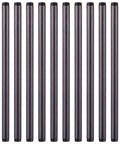 10 pack of 1 Inch By 24 Inch Black Malleable Iron Pipe Nipples Fitting, 1 Inch Threaded Ends, Dope For Makers And DIY Enthusiasts