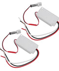 Pair of Outdoor Dusk To Dawn Photocell Light Switches with Auto On Off Sensor, IP33 weatherproof, for LED and various lamps.