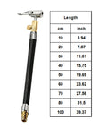 Sick Car Tire Inflator Hose Pump Adapter With Brass Universal External Threads Fits Bikes Electric Rides And Cars Durable Reinforced Rubber Braided Featuring Twist Lock Chuck Design Keeps Air Pressure Locked In Solid Build No Hassle, 10 cm hose
