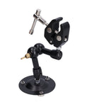 Heavy Duty Soldering Clamp And Stand For Maintenance And Repair, Alloy Steel Fixture Tool, Stable Bench Holding, Welding Support, Compact Design For Technicians And DIY Hobbyists, black adjustable bench clamp
