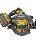 FlexVolt 60V Max Cordless Circular Saw With Brake 7-1/4-Inch Blade Bevel Up To 57 Degrees Cut Depth 2-9/16-Inch