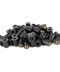 M5 Rubber Sealing Nuts For Windscreen Fairing Fasteners Crush Vibration And Deliver A Smoother Ride Universal Fit displayed in a pile