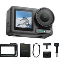 Knockout 4K Action Camera With Hella Solid Build And Smooth 120fps Shooting for adventure sports with battery and mounts.