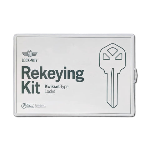 Front view of Pro Grade Rekey Kit With 50 Master Pins 50 Bottom Pins And 50 Top Pins And 50 Springs In Seal Tight Plastic Box for locks.