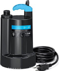 Submersible Water Pump 2250GPH for Basement Drainage and Pool Cleanup, Portable Electric Sump Pump With 1/3 HP Motor, 10ft Cord