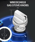 Beefy 100 Percent Stainless Steel Gas Stove Knob Replacement For Most Ranges Heavy Duty Surface Burner Control Knob Rust Proof