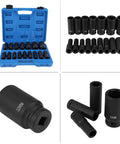 Pro 16-Piece 1/2 Inch Drive Hex Bit Socket Set For Auto Repair CrMo Steel Heavy Duty Impact Tool Kit For trucks and cars