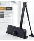 Automatic Door Closer With Adjustable Speed Fits 25Kg To 85Kg Doors For Smooth Quiet Soft Closing Buffer And No Slam Closures