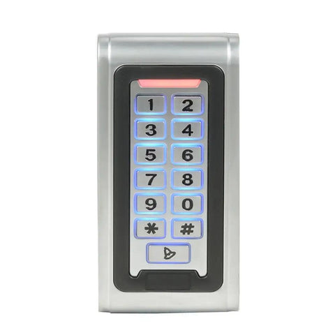 Front view of Heavy Duty Electric Strike Door Lock System With RFID Card PIN Code Access showing keypad interface