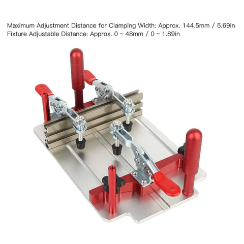 Coping Sled For Router Table And Carpentry Aluminum Alloy Build With Quick Install And Pro Grade High Security Clamp Wide Clamping Range