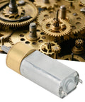 DC 12V Mini Planetary Gearbox Motor With All Brass Reducer in front of gear assembly