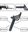 Seven Eighths Inch CNC Aluminum Quick Twister Throttle Grip With Cable showcase black grip with installation features