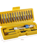 Heavy Duty Swivel Screwdriver Bit Set Ratcheting Multi Driver Kit With Durable Alloy Steel Build And Quick Change Design For Tough Repair Jobs That Need Serious Grit And Reliable Performance Anywhere, 18-piece case, 19.4cm x 7.4cm