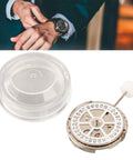 Automatic Mechanical Watch Movement 2813 With Date Display For Pros And Repair Shops Replacement shown with case