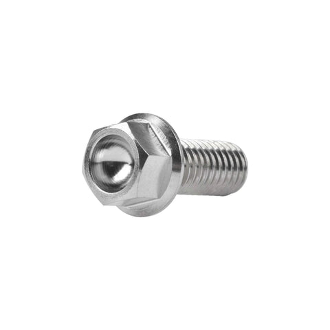 Ultra Lightweight Titanium Flange Bolts M6x15mm Grade 5 6Al4V For Motorcycle And Bike Use Pack Of 4 High Strength Fasteners