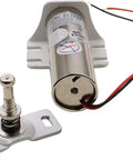 12V Electric Cabinet Lock With Fail-Safe Release, 110 Lb Holding Force, Heavy-Duty Metal Construction For File Cabinets, Display Cases And Storage Cabinets, The Go-To Safe, Durable Security Solution showcasing lock components on white background.