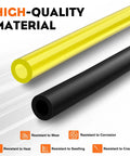High-quality yellow and black hoses for BeefedUp Fuel Line Kit With 2 Hole Grommet Assembly For Husqvarna 350BT 150BT RedMax EBZ8000 EBZ8500