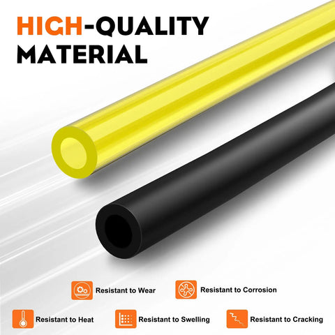 High-quality yellow and black hoses for BeefedUp Fuel Line Kit With 2 Hole Grommet Assembly For Husqvarna 350BT 150BT RedMax EBZ8000 EBZ8500