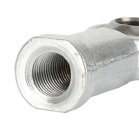 Built To Last Fisheye Joint Female Piston Rod End Ball Head For Universal Pneumatic Cylinder U Fitting Mounting Knuckle Bearing With Internal Thread 10mm Hole Heavy Duty Precision Motion Linkage Component, threaded end close-up