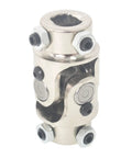 Built Tough 3/4 Inch By 3/4 Inch Dd Chrome Single U Joint Steering Shaft Universal Joint Replacement close-up view.