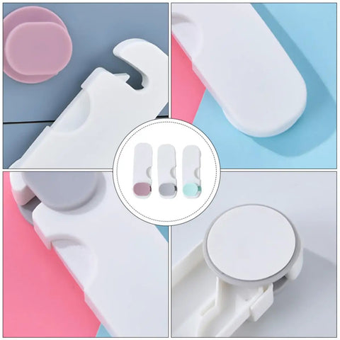 3 Pack Childproof Cabinet And Drawer Locks For Babies And Adults Safe ABS Plastic Latches with Anti Pinch Design in various colors