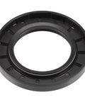 Oil seal with double lip and coil spring, nitrile rubber, black, 50x80x10 mm
