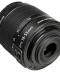 Close-up of Canon EF-S 18-55mm F3.5-5.6 IS II Lens for APS-C DSLRs White Box Open Box Never Used, Lightweight All-Purpose Zoom