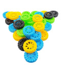40 Pack Plastic Toy Wheels With 2mm Shafts And 20 Metal Axles For RC Cars Boats Drones Robots And Helicopters DIY Models 30mm Wheel Diameter