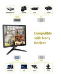 15 Inch CCTV Monitor Dope Pro Grade Security Screen With Built In Speaker And 1024x768 LCD device compatibility diagram