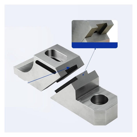 Heavy Duty Vise With One Way Side Clamp For Cnc Milling Machine parts showing precision design, made from #45 steel for secure gripping.