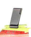 3D Printed Vise Block Gunsmith Armorer Tool For Pistols, Custom Fit Mag Well Sizes For 1911 9mm 10mm And 45 Cal Handguns, Pro Grade Clamp Block For Safe Quick Precise Maintenance, black 3D-printed pistol block in vise