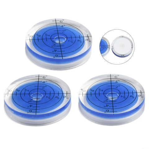 3pcs Circular for spirit Level 32mm for mini Round Bubble Gauge High Transparency for acrylic for Phonograph RV Tripod Mounting Kit 7mm