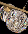Long Lights Pendant Light for Living Room Dining Room Hanging Light Indoor Lighting Chandelier for Kitchen Island,for House with crystal shades.
