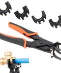 GIANNEER Push Fittings Removal Tool Three Size Disconnect Tongs One Half Inch Three Quarter Inch One Inch For PEX Copper CPVC Fits Fittings