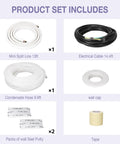 Product set for 13 Ft Mini Split Line Set 1/4 And 3/8 Inch AC Copper Tubing featuring cables and hoses.