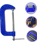 4 Inch Metal G Clamp Woodworking Clamp with Thickened C Clamp Quick Release for Table Mount and DIY Craft Projects