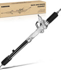 Toyota Hydraulic Power Steering Rack And Pinion For Tundra 2000 To 2004 3.4L 4.7L, Tundra 2005 To 2006 4.0L 4.7L, Sequoia 2001 To 2007 4.7L With Inner Tie Rods And Dust Boots, Left Hand Drive Only in front view with packaging box.