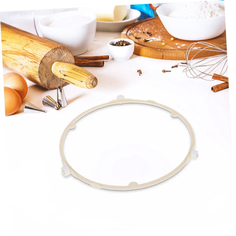 Top Shelf Microwave Turntable Replacement Ring With Glass Plate Support Roller Sturdy Plastic Rotating Tray Slides Right In For No Sweat Daily Meals And Quick Cleanup At Home