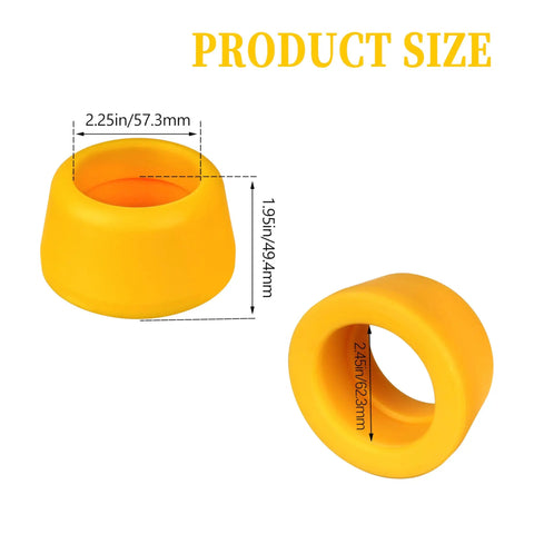 Planer Hose Adapter 2-1/2 Inch For DW735 DW735X Dust Port Friction Fit Connector dimensions and size illustration.