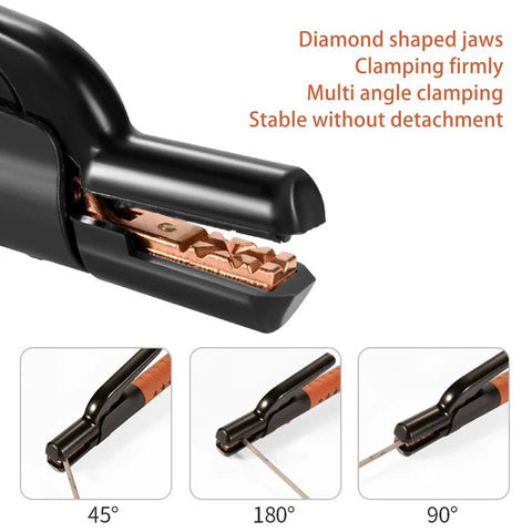 800A Heavy Duty Welding Electrode Holder Stinger Clamp For Stick Welding with copper jaw, multi-angle views