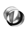 Tough As Nails 7 Inch Backdraft Damper Butterfly Vent Flap HVAC exhaust valve in galvanized steel with aluminum flapper.