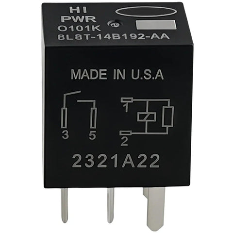 Two Pack Drop In 12V 40A 4 Pin Car Relay For Ford Edge Fusion F150 Explorer Escape Ranger F250 F350 Lincoln MKX Mercury Mariner Ref 8L8T14B192AA 8T2T14B192AA AB 8L8Z14N089A GU5Z14N089A RY966 1R2372, black relay