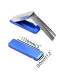Welding Torch Tip Cleaner Set With 304 Stainless Steel Needles for Gas Holes and Carburetor Cleaning, blue case open and closed.