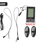 Replacement Exercise Bike Monitor Speedometer for Stationary Bikes and Ellipticals with cables and sensors, size shown