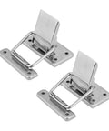Two Pack Stainless Steel Hasp Lock Set With Spring Loaded Toggle Catches For Cabinets Boxes Wooden Boxes And Furniture Hardware