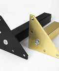 Brushed Gold Adjustable Furniture Legs Four Pack 300mm Aluminum Alloy Replacement Feet in gold and black